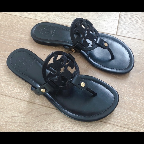 Tory Burch Shoes - Tory Burch Miller Sandal, Leather, Black, Size 6.5